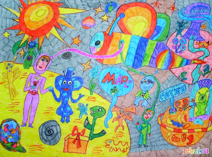 Рисунок на тему вперед к приключениям. Фантастический рисунок детский. Детские рисунки фантастика. Выдуманная Планета рисунок. Планета детский рисунок.