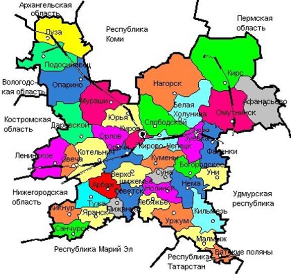 Карта кировской области арбажского района кировской области