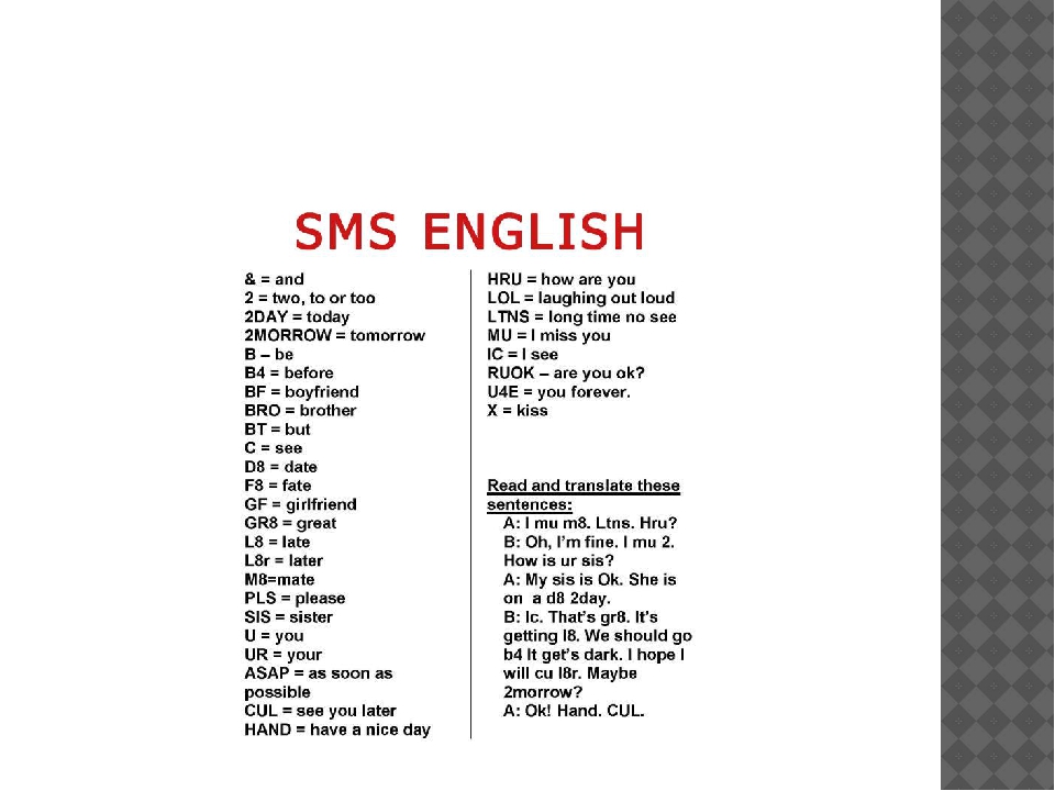 Brother sms. Смс на английском примеры. Abbreviation примеры. SMS message in English. Язык смс в английском языке.