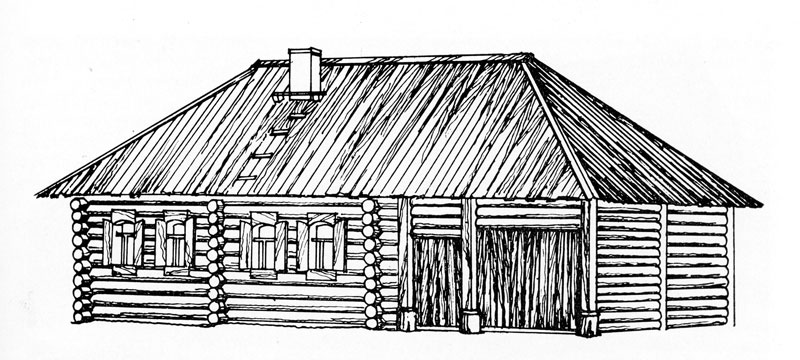 Рисунок жилище крестьянина
