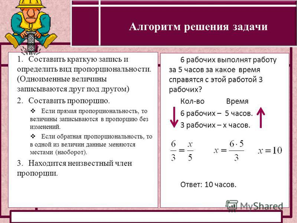 Пропорциональная зависимость величин. Прямая и Обратная пропорциональность 6 класс задачи с решением. Алгоритм решения задач с обратной пропорциональностью. Алгоритм решения задач на обратную пропорцию. 6 Класс задачи на обратную пропорциональность таблицы.